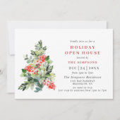 Holly Berry Tree CHRISTMAS HOLIDAY OPEN HOUSE Kaart (Voorkant)