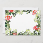 Holly Berry Tree Corporate Kerstparty HOLIDAY Kaart (Achterkant)