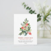 Holly Berry Tree kerst Corporate Holiday Briefkaart (Staand voorkant)