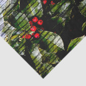 Holly Berry verticaal tissuepapier (Detail)