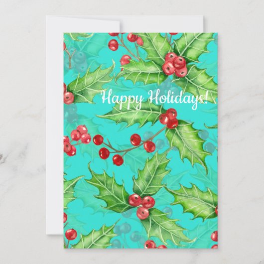 Holly berry waterverf (Voorkant)