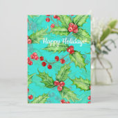 Holly berry waterverf (Staand voorkant)