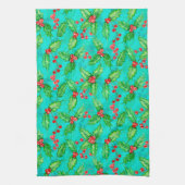 Holly berry waterverf theedoek (Verticaal)