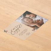 Holly Berry We zijn 1 Foto Holiday Acryl Uitnodigingen (Laagn)