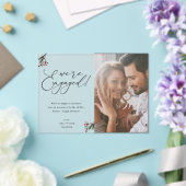 Holly Berry We zijn 1 Foto Holiday Acryl Uitnodigingen (Insitu (Huwelijk))