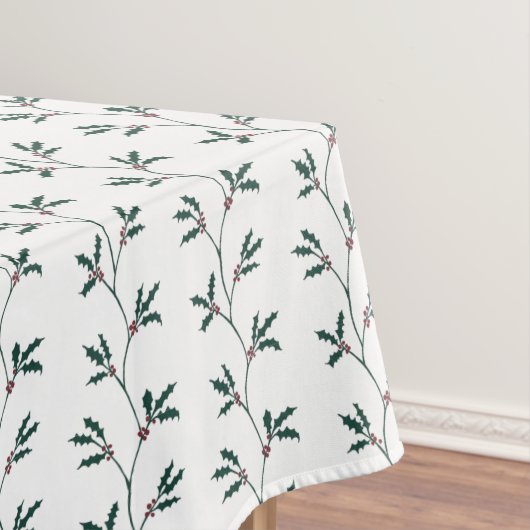 Holly Berry wijnt kersttafelkleed Tafelkleed (Voorbeeld)