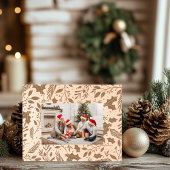 Holly Berry Wooden Gegraveerde Lijstjes