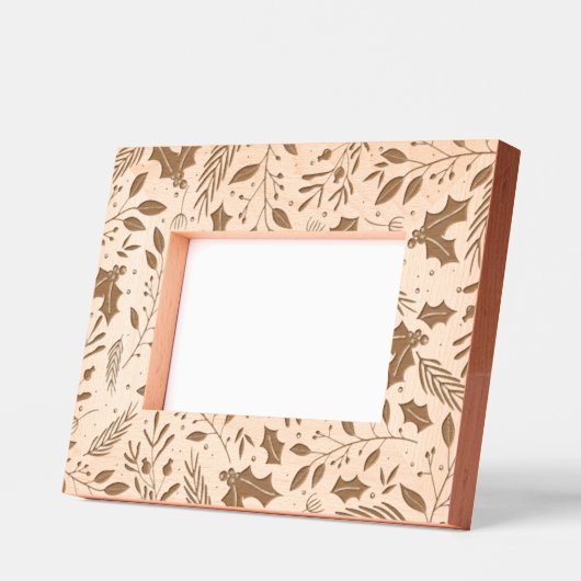 Holly Berry Wooden Gegraveerde Lijstjes (Links)