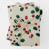 Holly Berry Wrapping Paper (In situ)