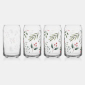 Holly Berry Wreath  Blikvorm Glas (Achterkant)