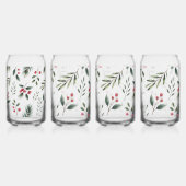 Holly Berry Wreath  Blikvorm Glas (Voorkant)