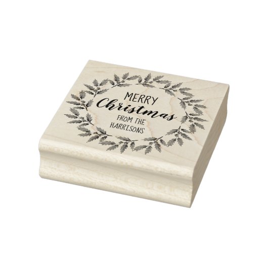 Holly Berry Wreath Design (3) Kunststempel Rubberstempel (Stempel)