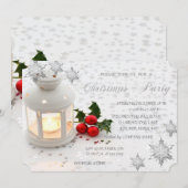 Holly Bes, Sneeuwvlokken, Sterren, Bedrijfsfeest Kaart (Voorkant / Achterkant)