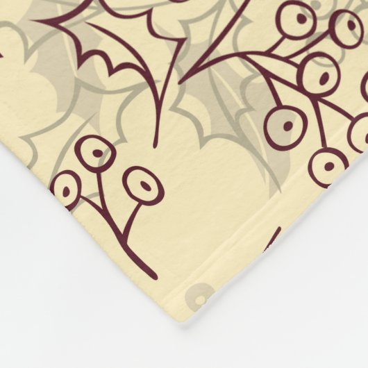 Holly beslaat naadloos design fleece deken (Hoek)