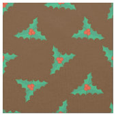 Holly bessen en bladeren kerst stof (Close Up)