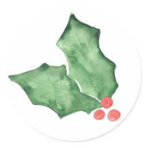 Holly bessen en bladeren