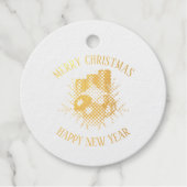 Holly bessen en kaarsen bedankjes labels (Voorkant)