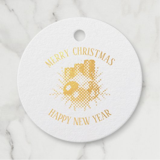 Holly bessen en kaarsen bedankjes labels (Voorkant)