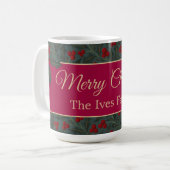 Holly Bessen Kerstmis Koffiemok (Voorkant links)