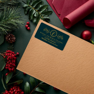 Holly Bessen Nepgoud Monogram Terugadres Etiket