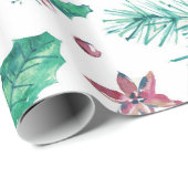 Holly bessen van heldere kleuren cadeaupapier (Rol Hoek)