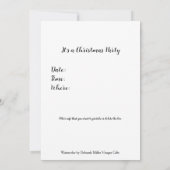 Holly Bessen Waterverf Kerstmis Kaart (Achterkant)