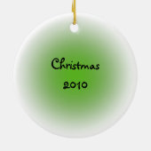 Holly Bird met Green background Keramisch Ornament (Achterkant)