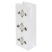 Holly Birds Robin Seasons Greetings Wijn Cadeautas (Achterkant Gekanteld)