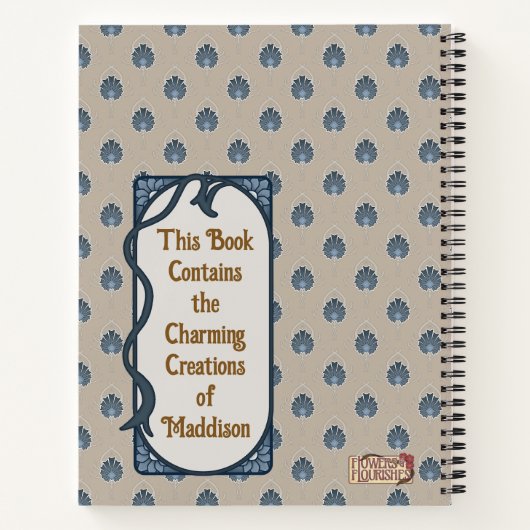 Holly - Bloem en Magie Notitieboek (Achterkant)