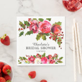 Holly Bloemen Bruidsdouche Servet (Insitu)