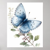 Holly Blue Butterfly Art Print Poster (Voorkant)
