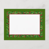 Holly Border Blank Notecards en Briefkaarten (Voorkant)