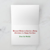 Holly Border Photo Card Feestdagen Kaart (Binnen)