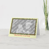 Holly Border Photo Card Feestdagen Kaart (Voorkant)
