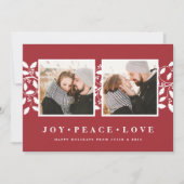 Holly Border | Vakantieknopkaart Feestdagenkaart (Voorkant)