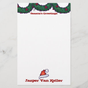 Holly Boughs Briefpapier