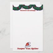 Holly Boughs Briefpapier (Voorkant / Achterkant)