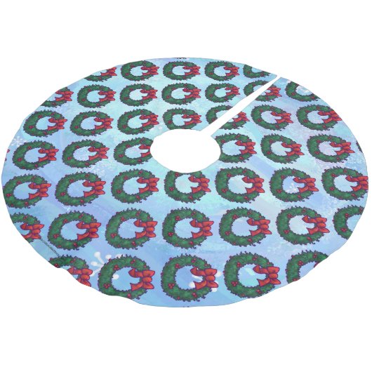 Holly Boughs Kerstboom Rok (Gekanteld)