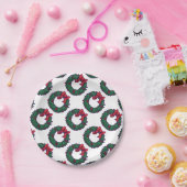 Holly Boughs Papieren Bordje (Feest)