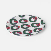 Holly Boughs Papieren Bordje (Gekanteld)