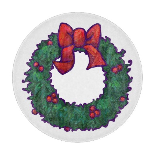 Holly Boughs Snijplank (Voorkant)