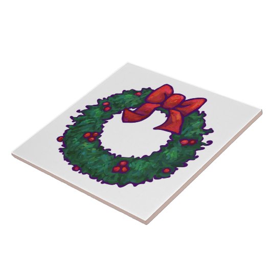 Holly Boughs Tegeltje (Zijkant)