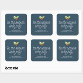 Holly Boughs Vierkante Sticker (Vel)