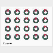 Holly Boughs Vierkante Sticker (Vel)