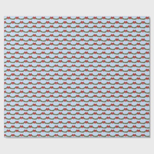 Holly Boughs Wrapping Paper Cadeaupapier (Vlak)