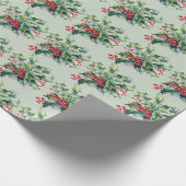 Holly Bouquet Cadeaupapier (Hoek)