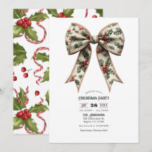 Holly Bow kerstfeest