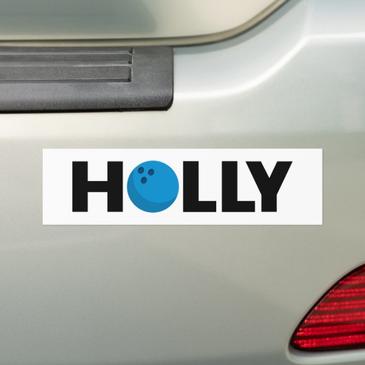 Holly bowling bumper sticker (Op auto)