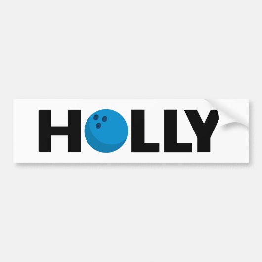 Holly bowling bumper sticker (Voorkant)