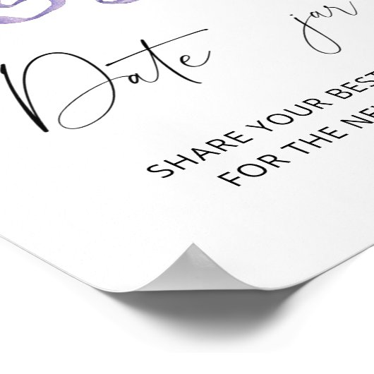 Holly branch - date nachtideeën bruids spel poster (Hoek)